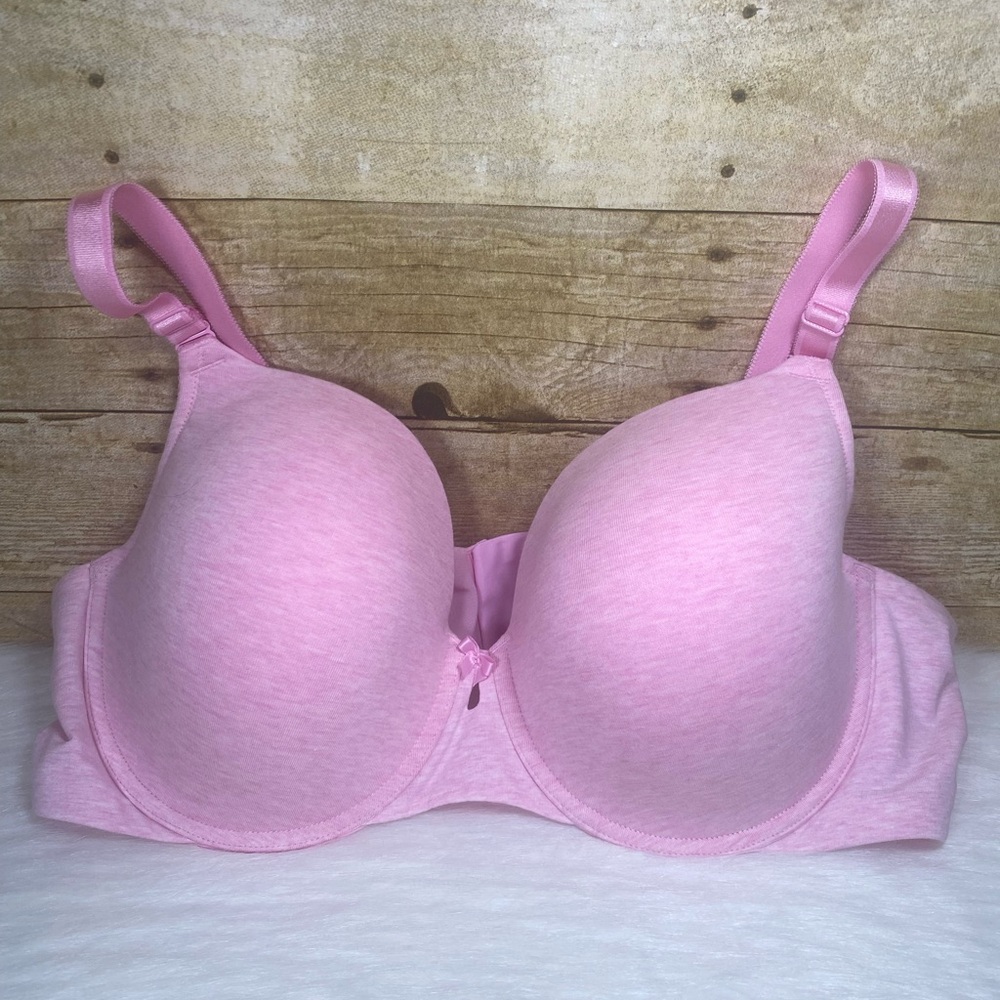 NWT Torrid Perfect Tshirt Lightly Lined Bra Size 46C Pink Underwire